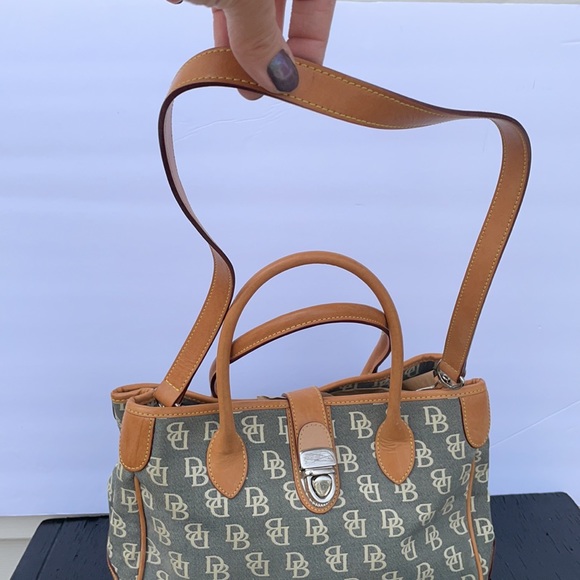 Dooney Bourke RARE purse bag Satchel Logo leather